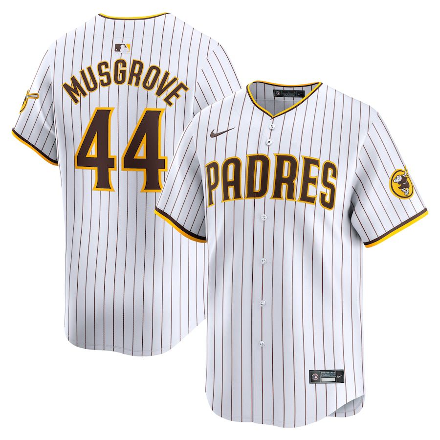 Men San Diego Padres #44 Joe Musgrove Nike White Home Limited Player MLB Jersey